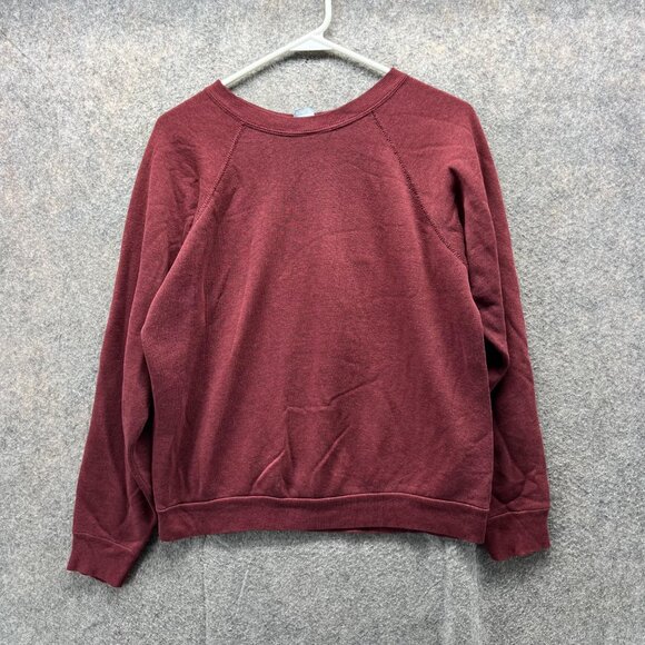 Harvard Sweater Women Medium Burgundy Pullover Crewneck Tuliex Vintage 80s - Picture 5 of 13